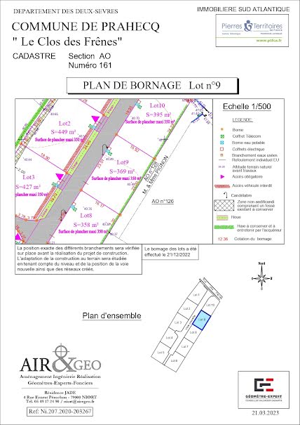 Terrain 369 m²