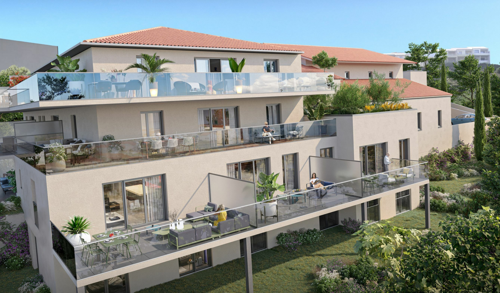 À étrainer à Port-Vendres appartement neuf T4 de type duplex