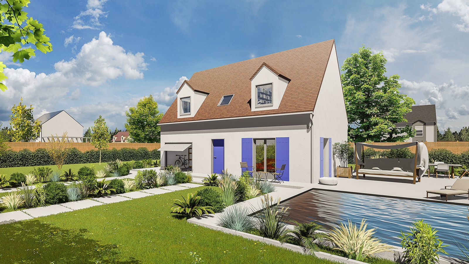 Vente Maison neuve 100 m² à La Croix-en-Brie 258 108 €