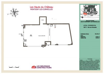 Immobilier professionnel Location Montigny-lès-Cormeilles  92m² 2307€