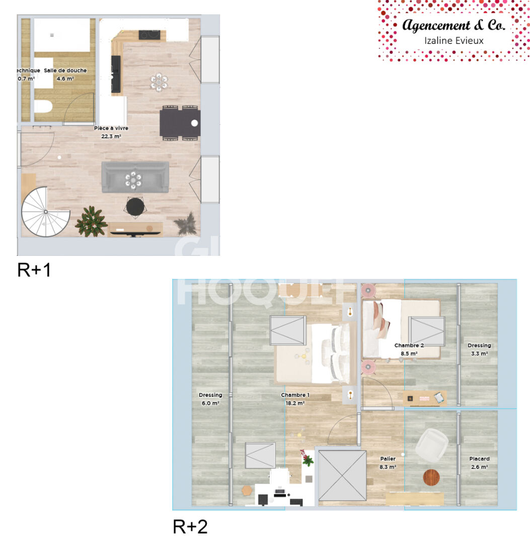 Appartement en plateau à Soucieu en Jarrest de 51.51 m2