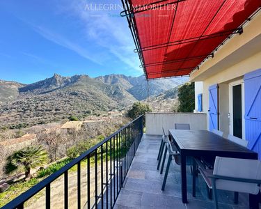 Feliceto - Charmante maison avec jardin - vue montagne et village