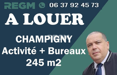 A LOUER LOCAL ACTIVITE + BUREAUX + PARKING CHAMPIGNY SUR MARNE