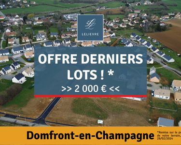 Terrain 561 m² Domfront En Champagne