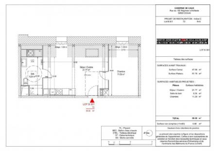 Appartement 2 pièces 40 m²