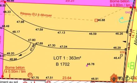 Terrain 363 m²