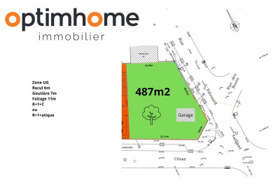 Terrain 487 m²