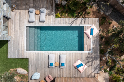 Villa d'architecte avec piscine - plage à pied 