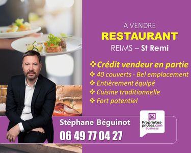 Fonds de commerce restaurant 160 m²