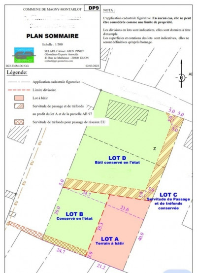 Terrain 749 m²