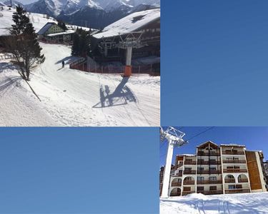 Appartement 25 m² Alpe d'Huez skis aux pieds