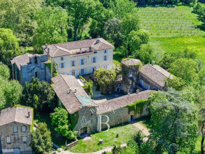 Aux portes des Cévennes - Château et son parc de 6,5 ha - Piscin 