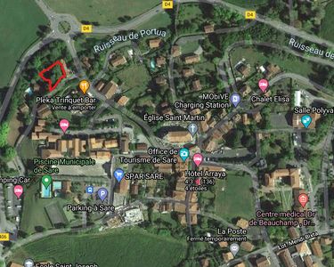 Sare (bourg) - Terrain constructible viabilisé 1176 M2