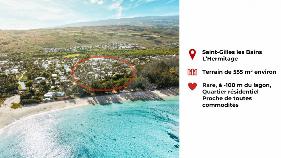 Terrain Vente Saint-Paul  555m² 770000€