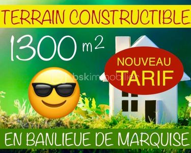 Terrain 1 264 m² Marquise