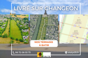 Dernière opportunité : Terrain viabilisé LIVRE SUR CHANGEON