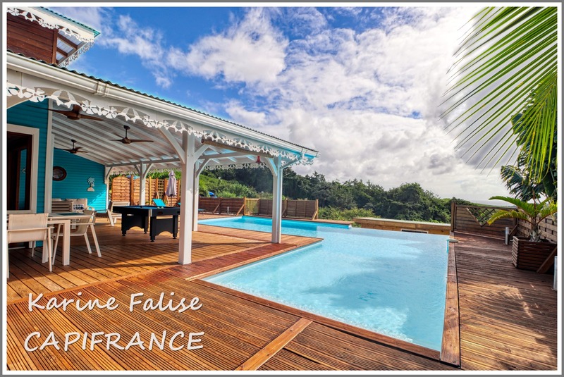 Dpt Martinique (972), à vendre RIVIERE SALEE - VILLA T6, vue MER et PISCINE