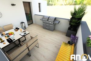 Appartement 4 pièces en ATTIQUE