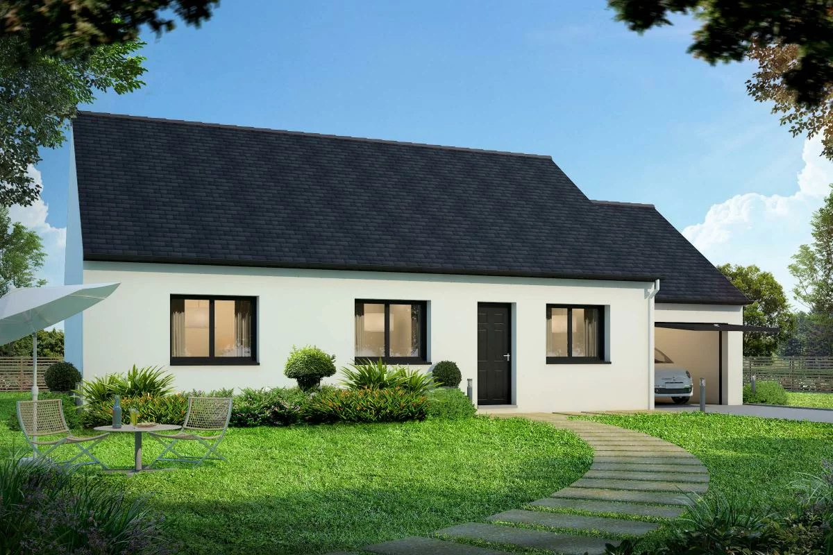 Terrain + maison 77 m²