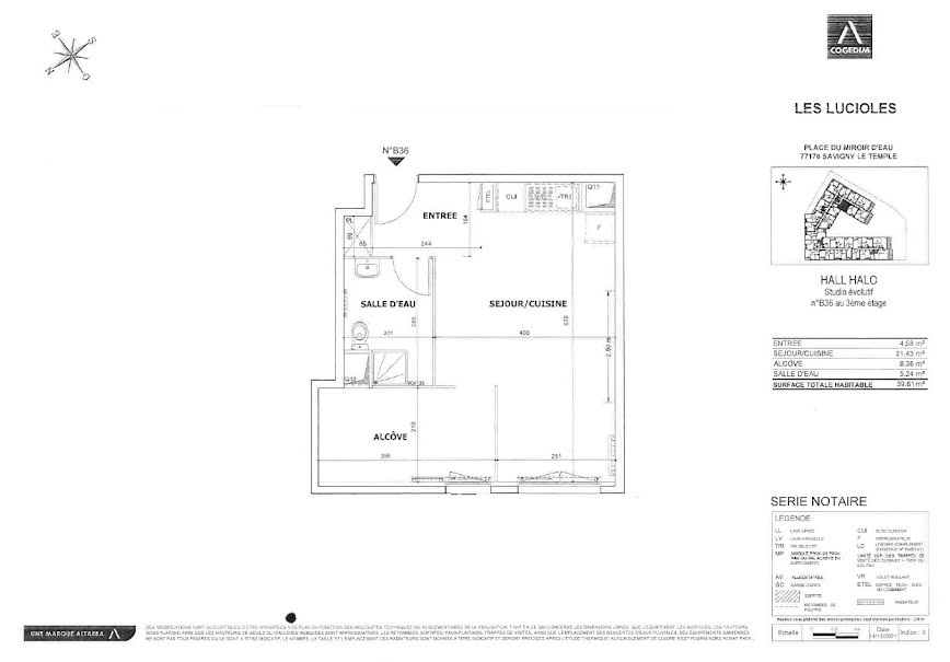 Appartement 1 pièce 40 m² 