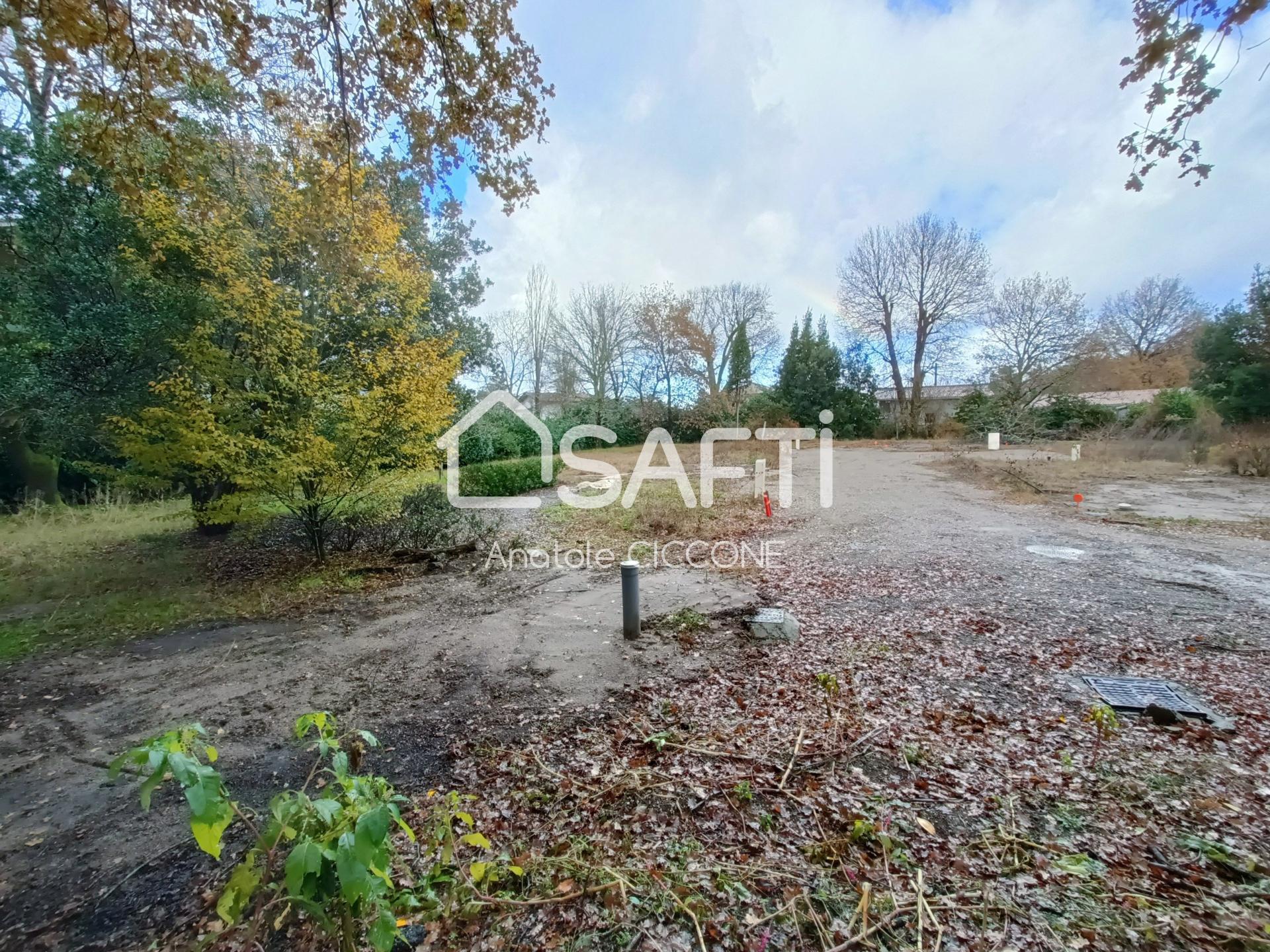 Terrain constructible au pied du bassin d'Arcachon