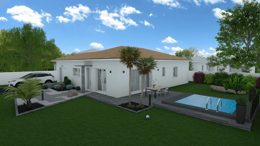 Sauvian 34410 Villa neuve avec jardin 10 minut des plages 