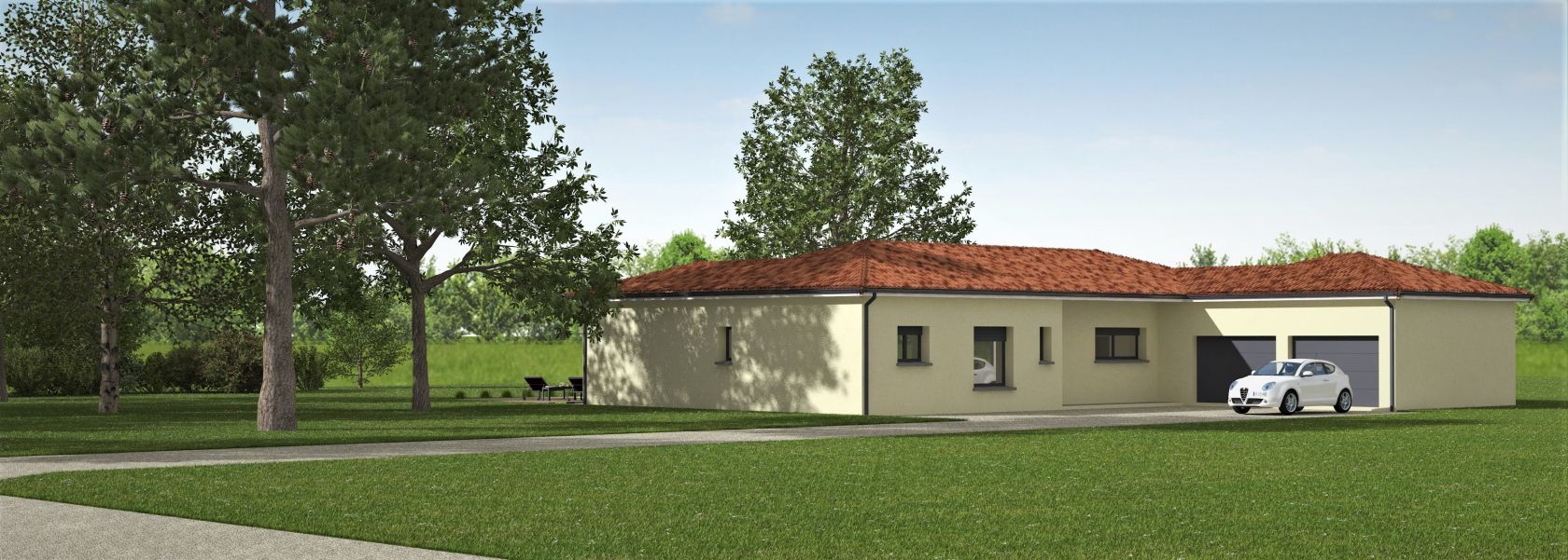 Terrain + maison 144 m²