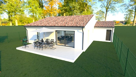 Pierrelatte: votre villa de 85 m² habitables + garage + terrasse + 500 m² de terrain