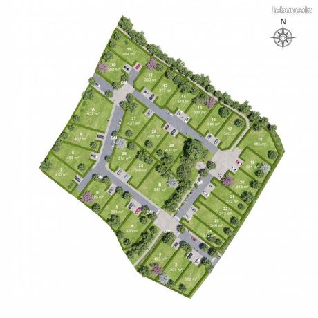 Terrain 350 m²