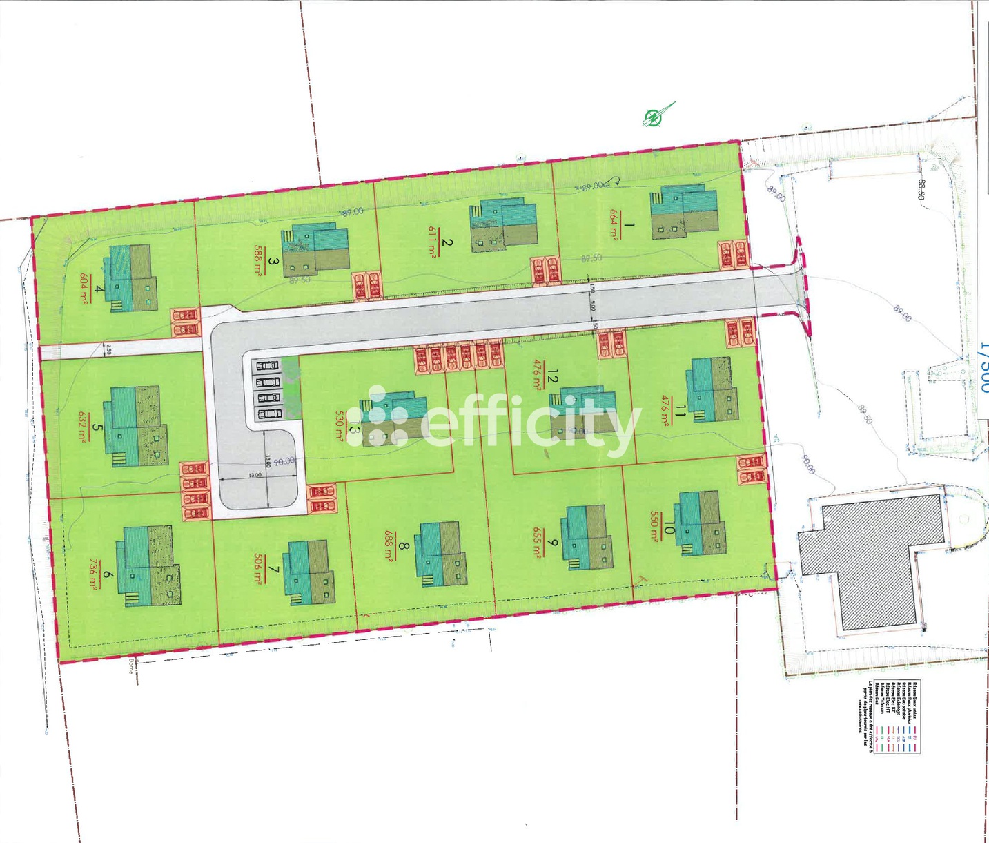 Terrain 675 m²