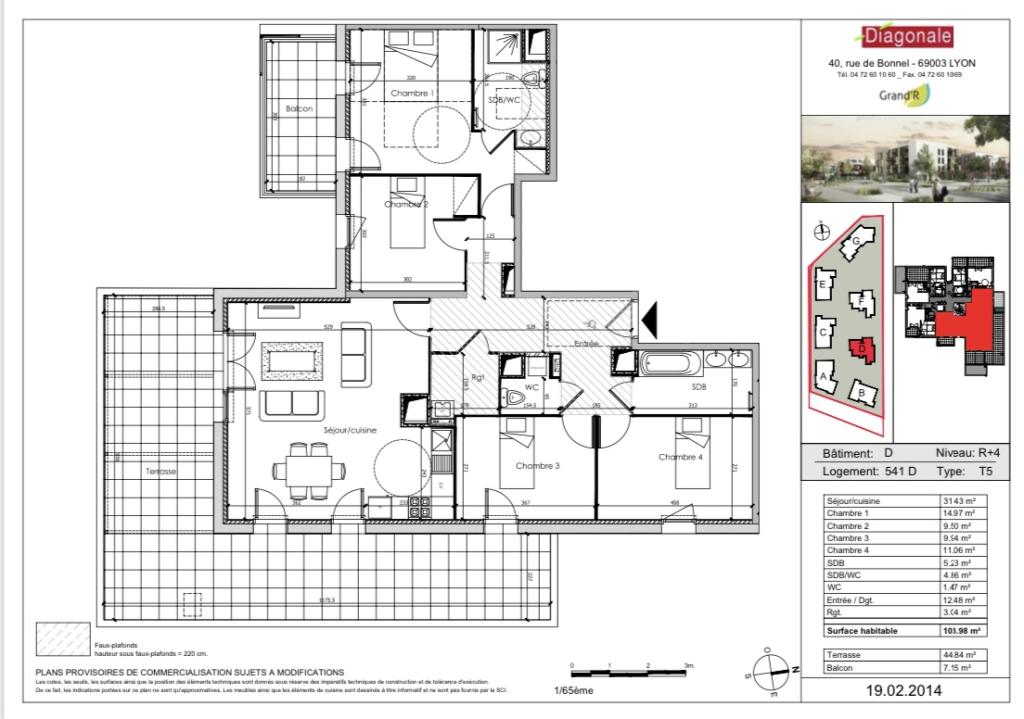 Appartement de 103m2 à louer sur Meyzieu