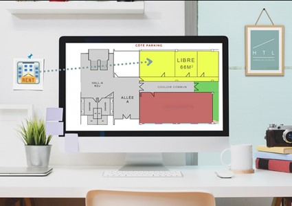 Bureaux à louer à Écully : 66 m2 dans les Bureaux de Chalins