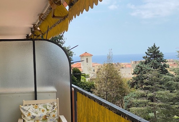 MENTON GRAND 2 PIECES BELLE TERRASSE VUE MER