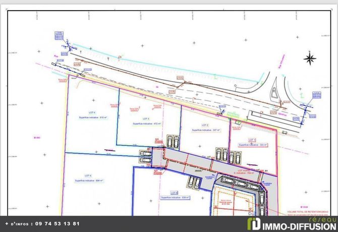 Terrain 694 m²