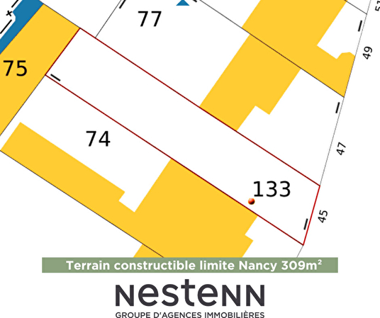 Terrain a batir a Vandoeuvre Les Nancy 309 m2