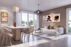 Appartement 62 m² en rez-de-jardin à VAULX-MILIEU (38) 