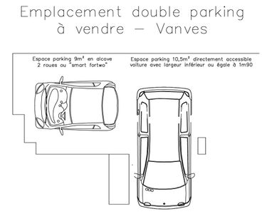 Emplacement de parking double - Boulevard du Lycée - 92170 VANVES