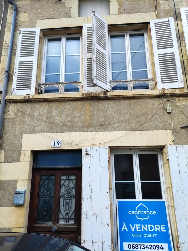 Dpt Nièvre (58), à vendre  maison P3 de 60 m² - Terrain de 45