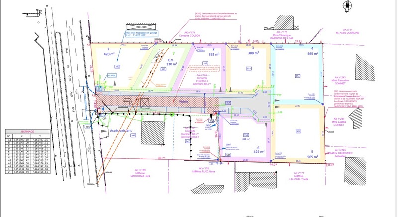 Terrain constructible viabilisé 565m2