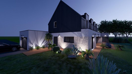 Projet de construction d'une maison 140 m² avec terrain à MERDRIGNAC (22) 
