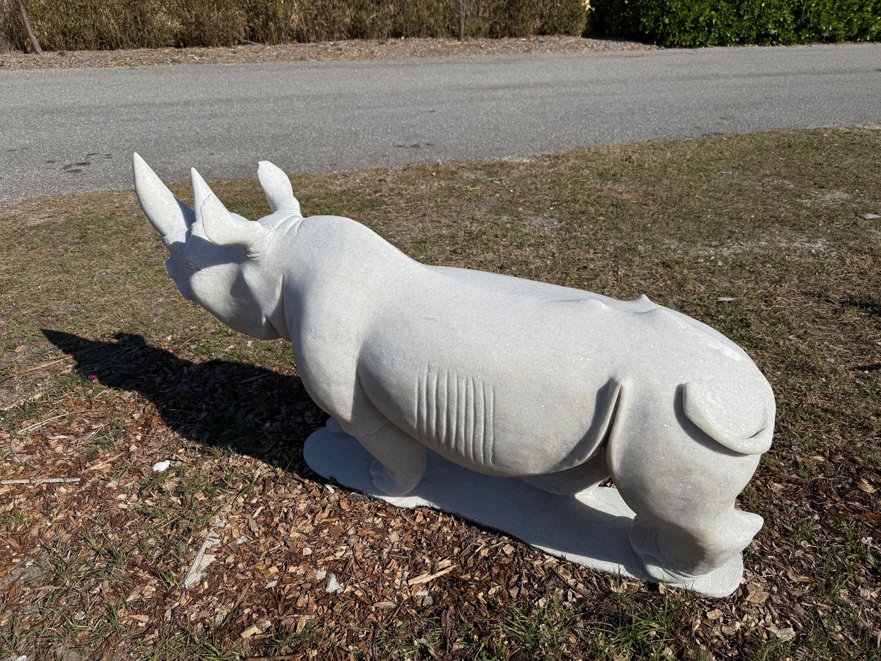 White Rhino by Chango Chitoko | ZimSculpt