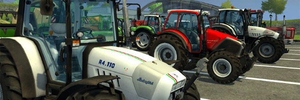 Přehlídka strojů ve hře Farming Simulator 2013