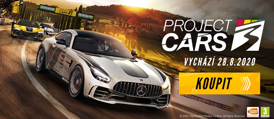 Všechna auta a tratě Project CARS 3