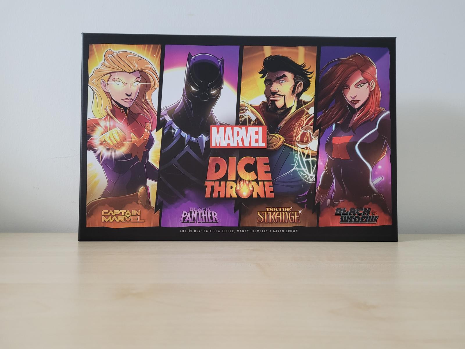 Recenze deskové hry Marvel Dice Throne