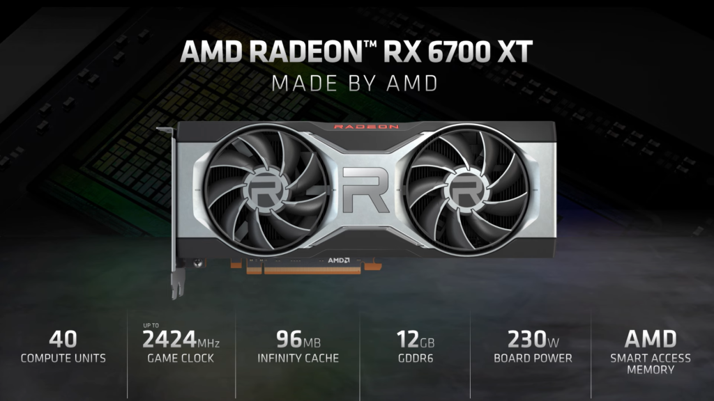 AMD představilo Radeon RX 6700 XT