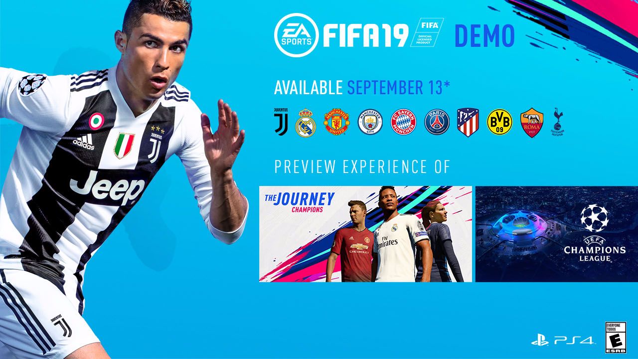 Dnes vyšlo demo FIFA 19