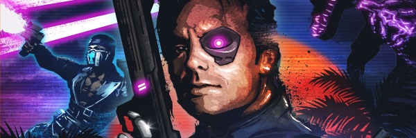 Far Cry 3: Blood Dragon ve stylovém cover artu