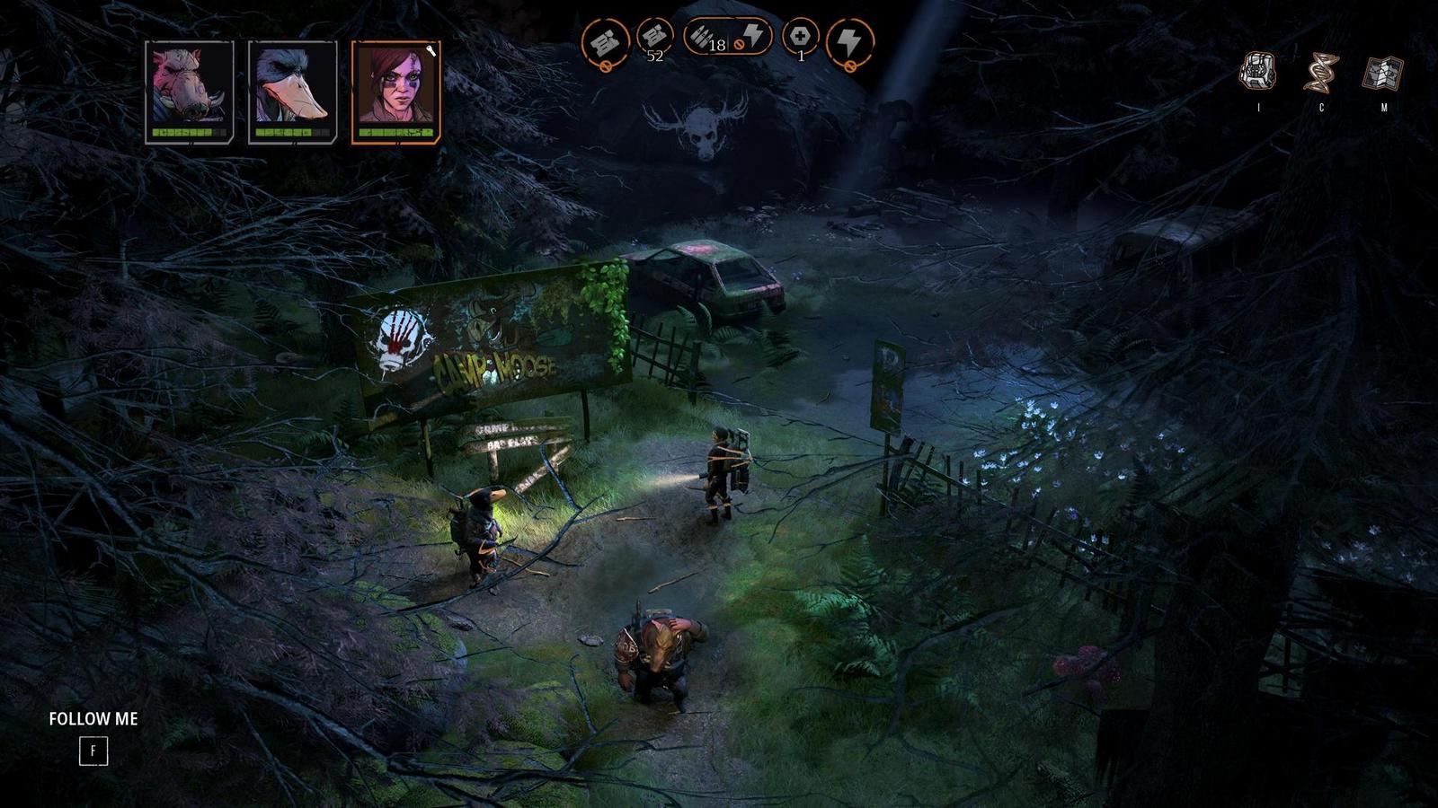 Gameplay záběry z taktické adventury Mutant Year Zero: Road to Eden