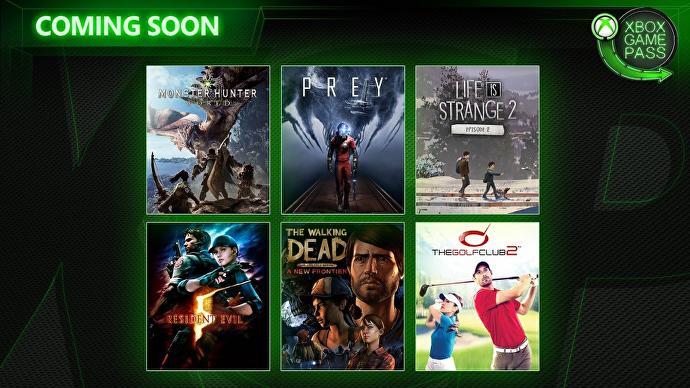 Prey nebo Monster Hunter World v dubnu v nabídce Xbox Game Pass