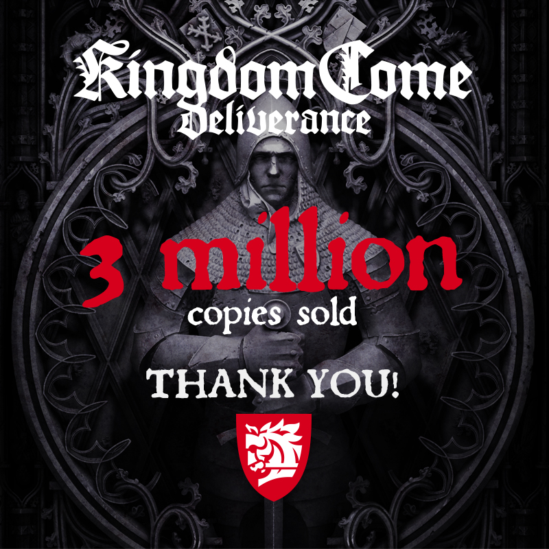 Kingdom Come: Deliverance slaví 3 milióny prodaných kopií